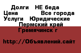 Долги - НЕ беда ! › Цена ­ 1 000 - Все города Услуги » Юридические   . Пермский край,Гремячинск г.